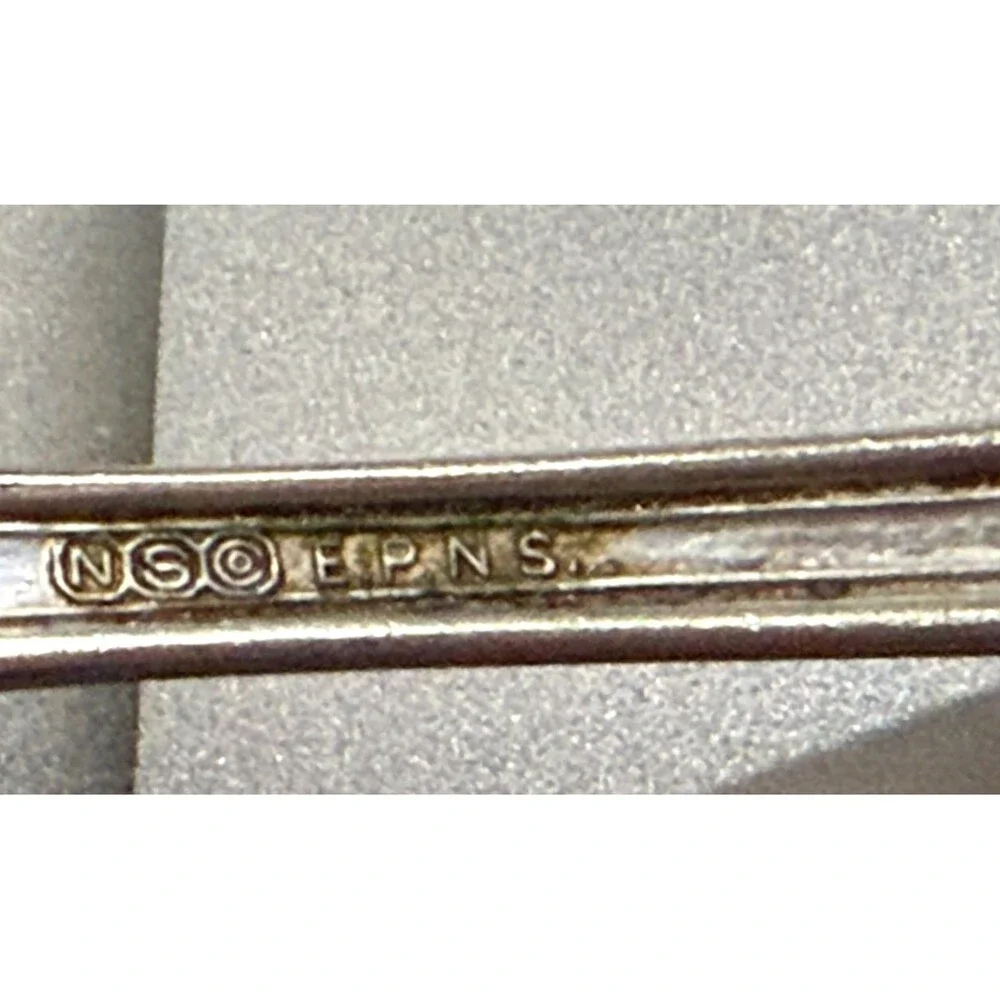 National Silver Co Caroline Cream Ladle Vintage Art Deco Silverplate 20s 30s USA